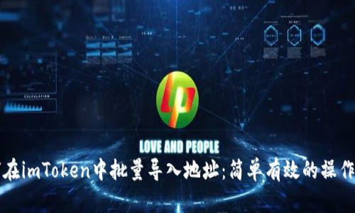 如何在imToken中批量导入地址：简单有效的操作指南
